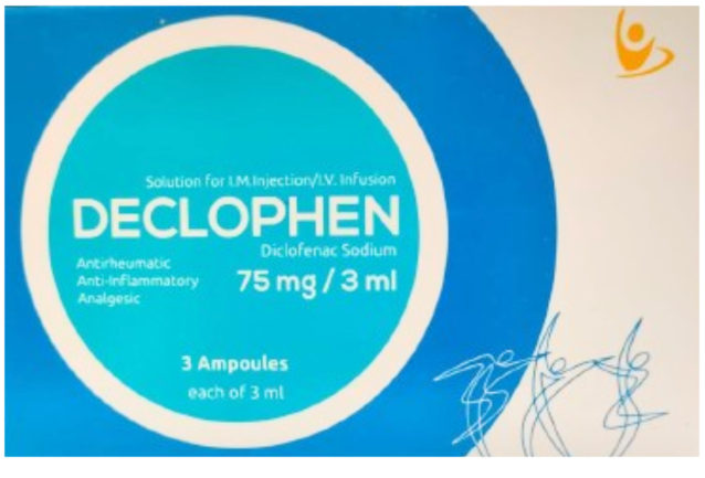 declophen 75mg 3 amp